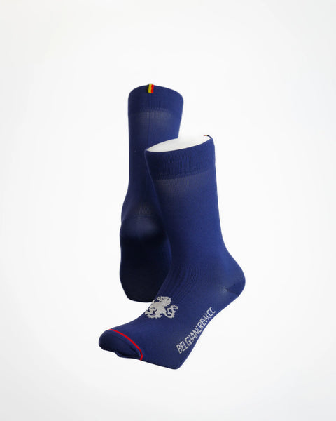 'Signature' High Tops Navy Blue Socks Belgian Boys Club