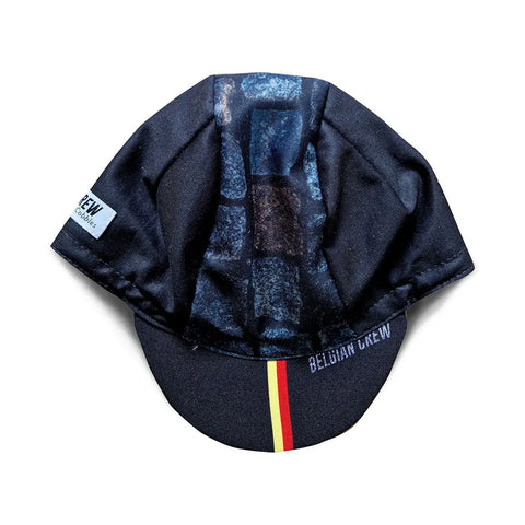 'Classic' cycling Cap (Black Cobbles) Belgian Crew