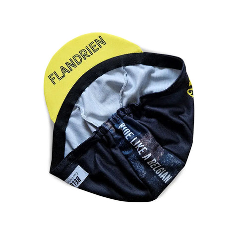 'Classic' cycling Cap (Black Cobbles) Belgian Crew