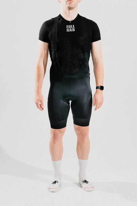 Belgian Crew Ploegsteert cargo cycling bib shorts in black