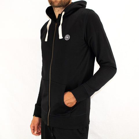 Zipped Hoodie - Black