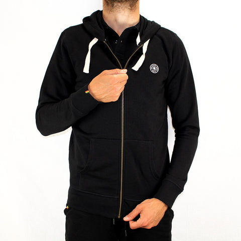 Zipped Hoodie - Black