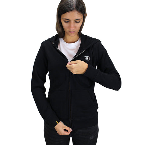 Zipped Hoodie - Black