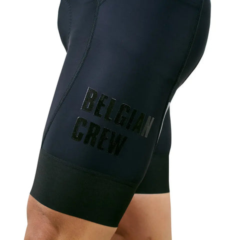 Tommeke Men Bib Shorts (Black logo) Belgian Boys Club