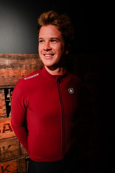 'Boom' Pro Thermal Jersey (Wine Red)