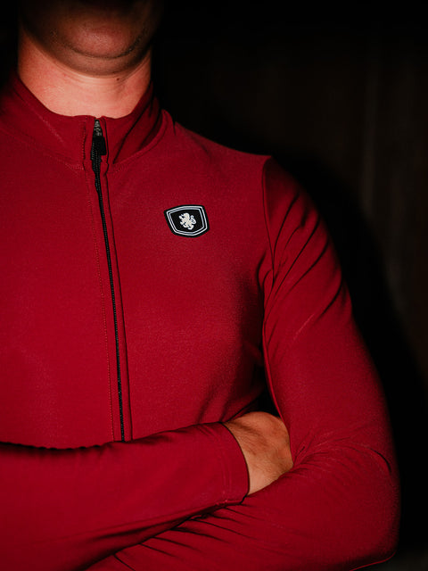 'Boom' Pro Thermal Jersey (Wine Red)