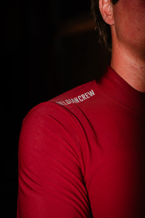 'Boom' Pro Thermal Jersey (Wine Red)