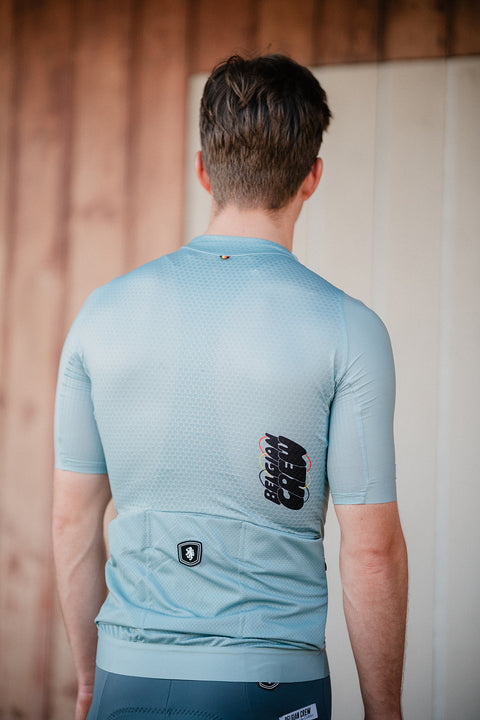 'Ronde' Pro Jersey - Mint Green Script