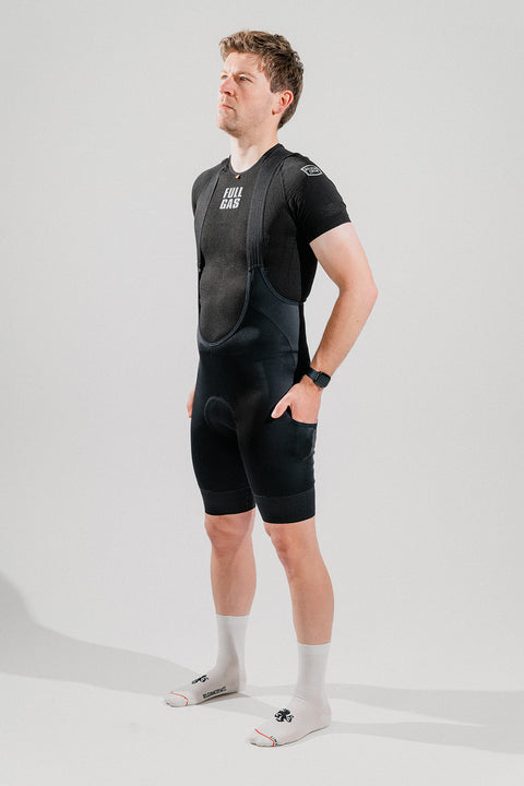 NEW! 'Ploegsteert' Cargo Bibshort - Tarmac Black