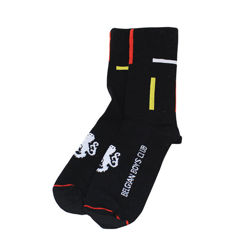 'Philip the Handsome' High Tops Black Socks (XS ONLY)